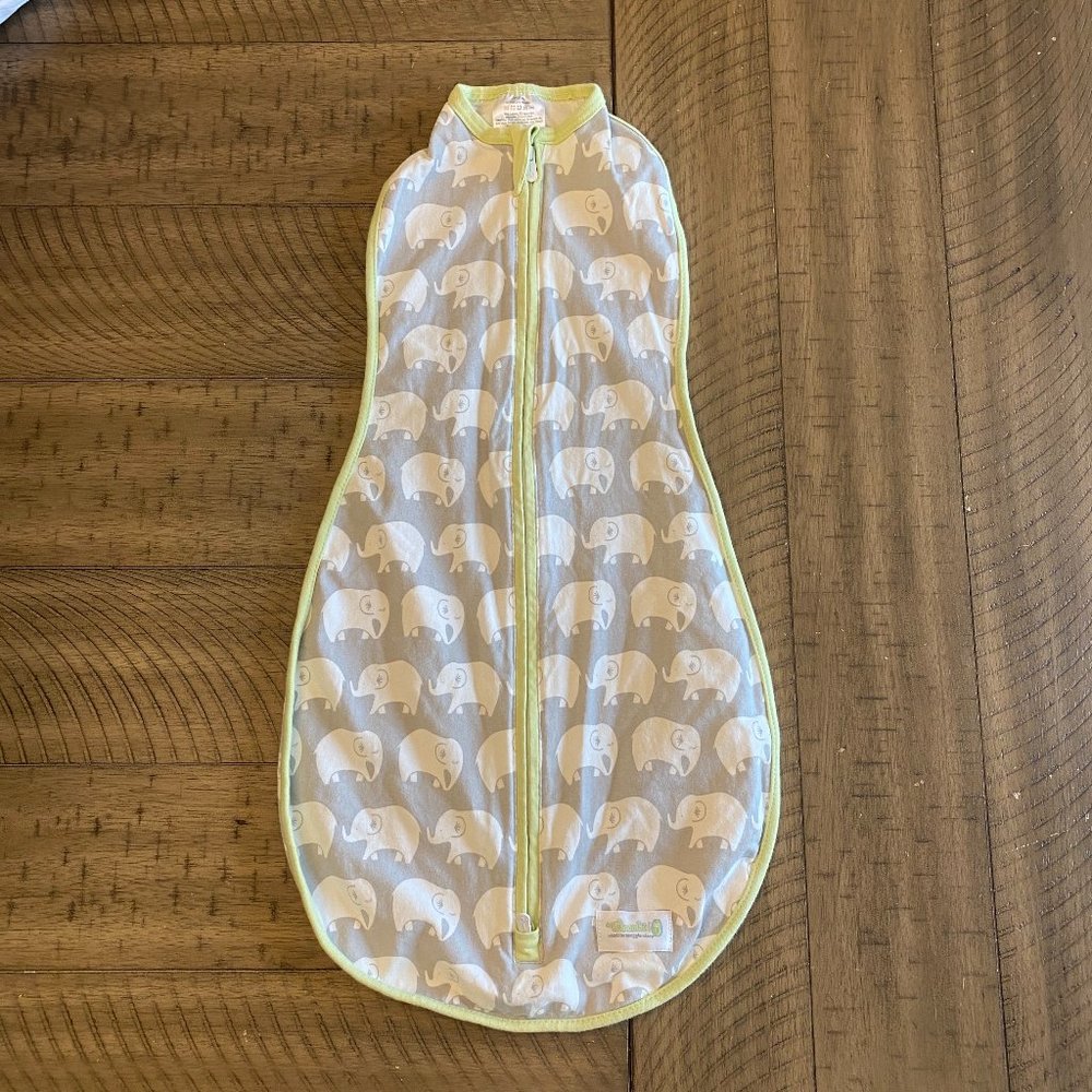Woombie Elephant Swaddle/Wearable Blanket 3-6 Months